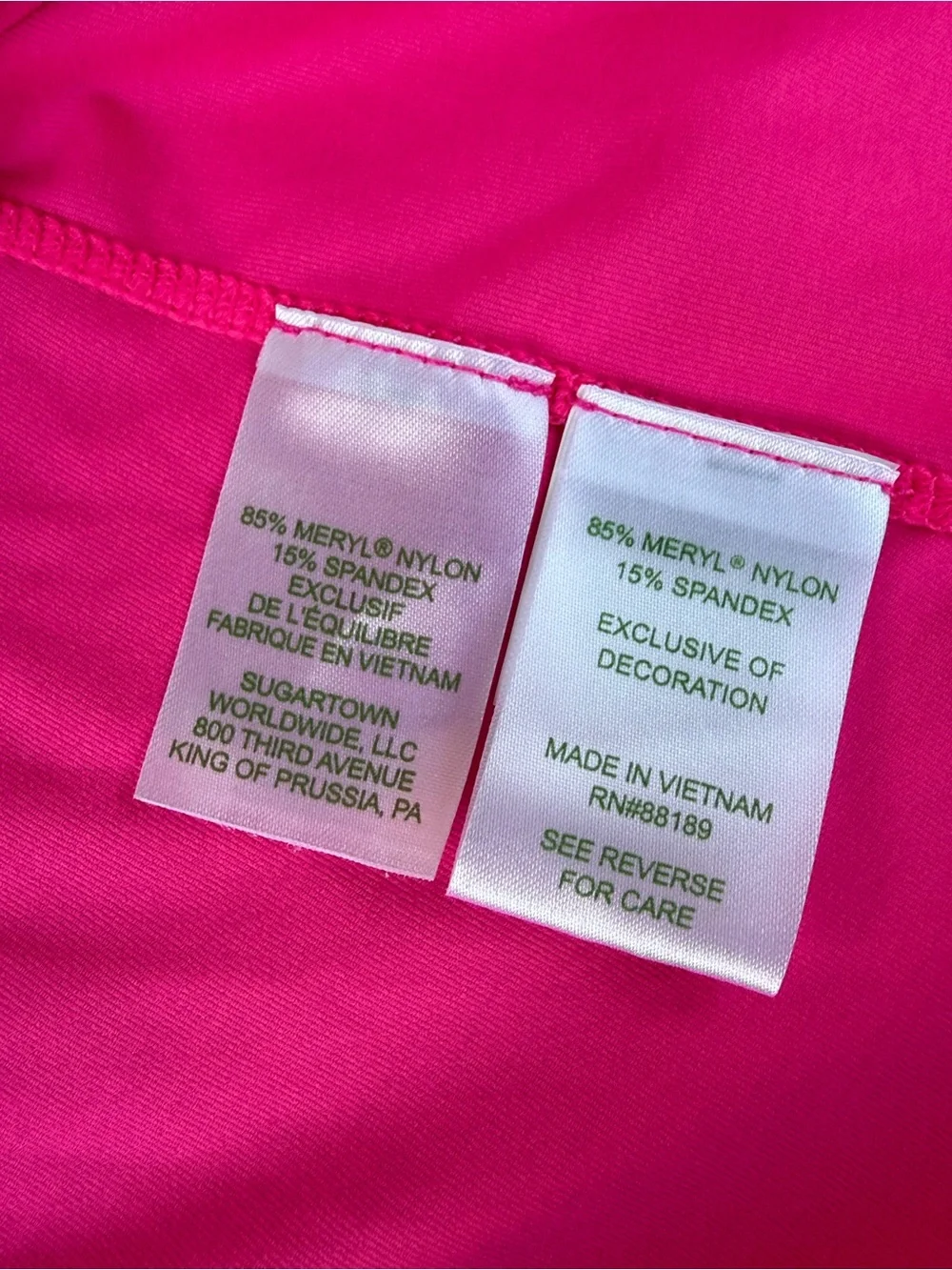 Lilly Pulitzer UPF 50+ Luxletic Justine XS Pink Grenadine Half Zip Pullover NWT